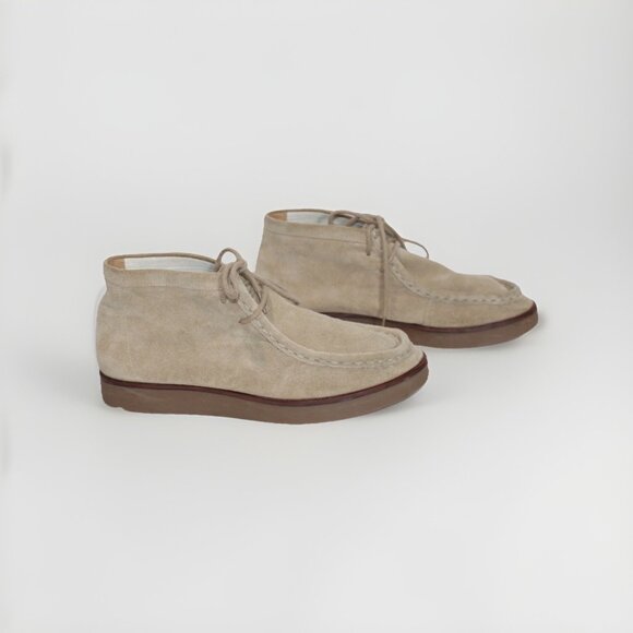 The Great Wallabee Chukka Boots Tan Sand Suede Preppy Moc Desert MINT Size 10 - Picture 3 of 12